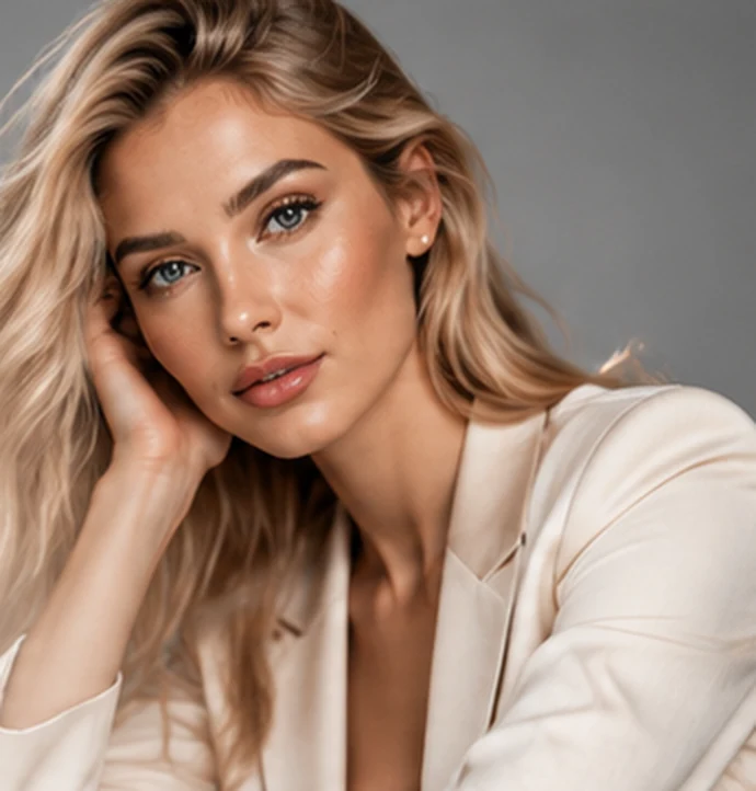Fashion model posing for a professional photography session